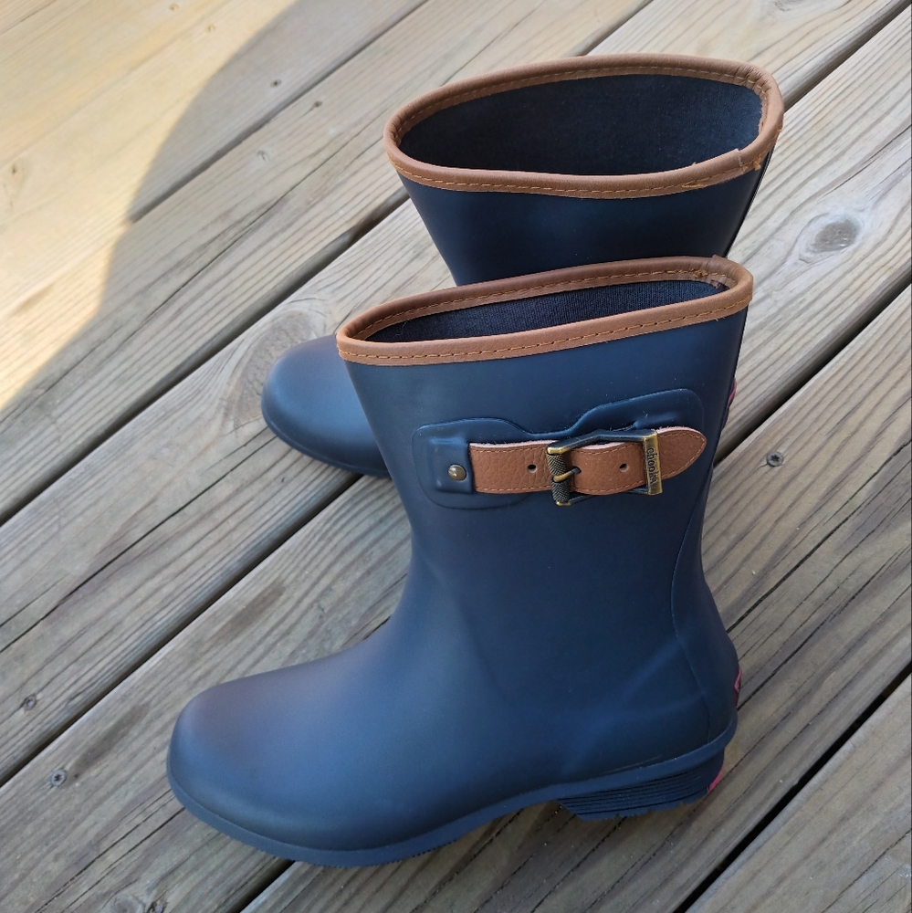 Chooka City Solid Mid Waterproof Rain Boot Navy B… - image 2